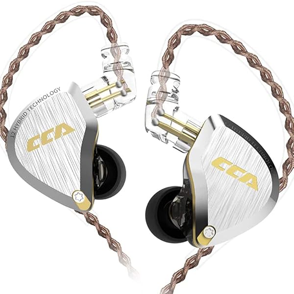 CCA CCA C12 In Ear Monitor Headphones 5BA 1DD Hybrid HiFi IEM Earphones Noise Isolating Stereo Wired Earbuds for Musicians and Audiophiles - View 2 of 10