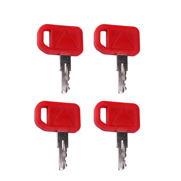 FP FRIDAYPARTS FridayParts 4Pcs Ignition Key AT195302 AT145929 Compatible with John Deere 310C 310E 315C 410C 415B 710D