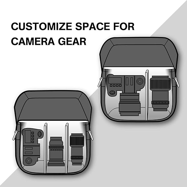 BAGSMART Buy BAGSMART SLR DSLR Camera Bag - Compact Crossbody Case with Rain Cover for Men & Women - View 4 of 8