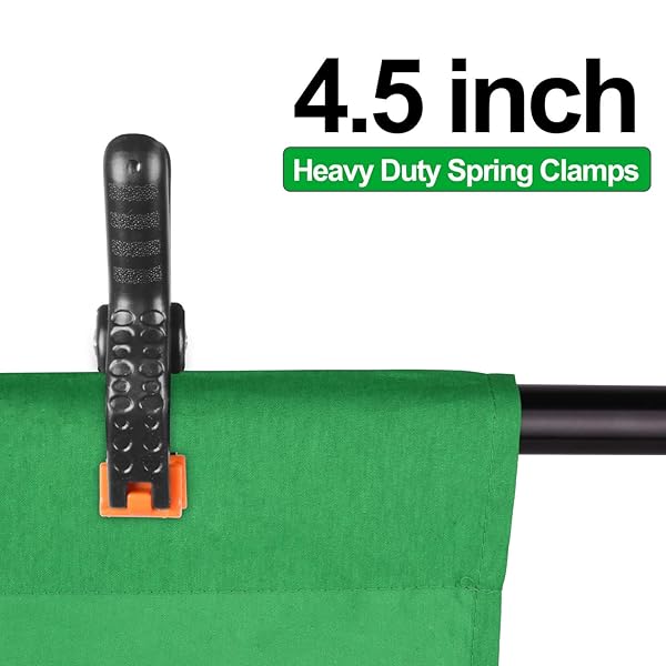 EMART EMART 10x20 FT Green Screen Backdrop for Streaming & Photography - Includes Clips for Easy Setup - View 5 of 8