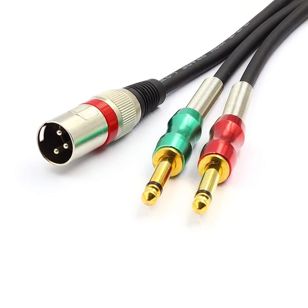 SiYear SiYear 6.6FT XLR to Dual 6.35mm Y Splitter Cable for Stereo Microphones 2M Length - View 3 of 7