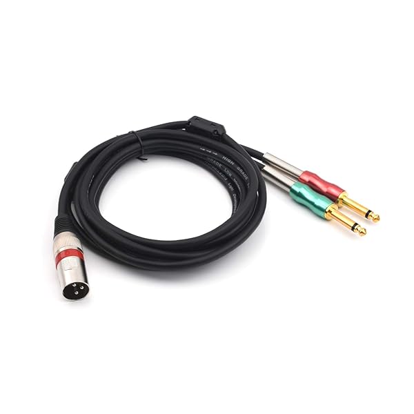 SiYear SiYear 6.6FT XLR to Dual 6.35mm Y Splitter Cable for Stereo Microphones 2M Length - View 6 of 7