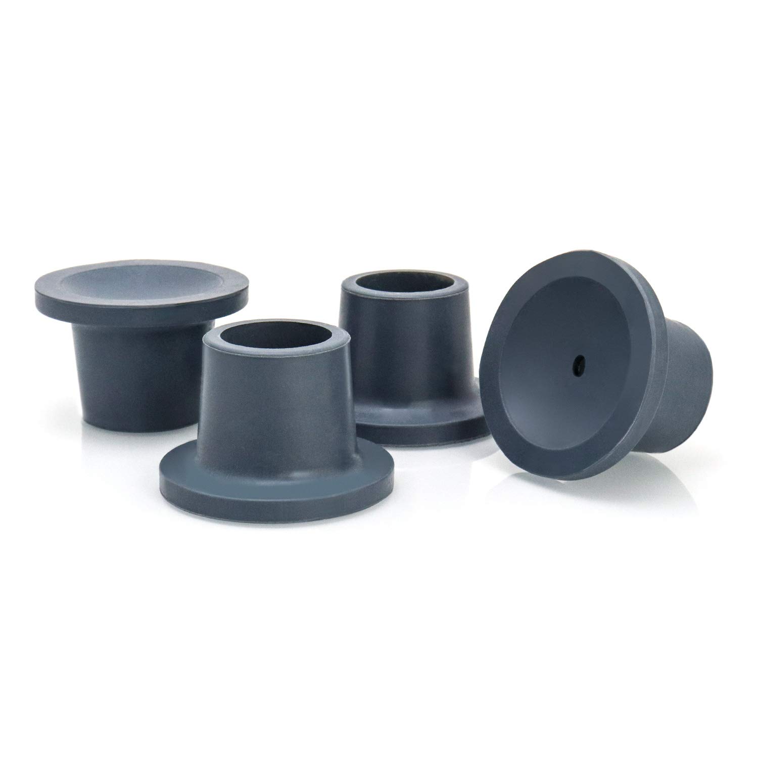 QWORK Replacement Feet for Shower Chair Bath Seat 4 Pack Non Slip Rubber Tips for Shower Bench and Tub Transfer Benches