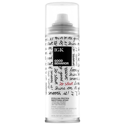 IGK IGK Good Behavior Spirulina Protein Spray: Vegan Frizz Control & Heat Protectant for Smooth Hair