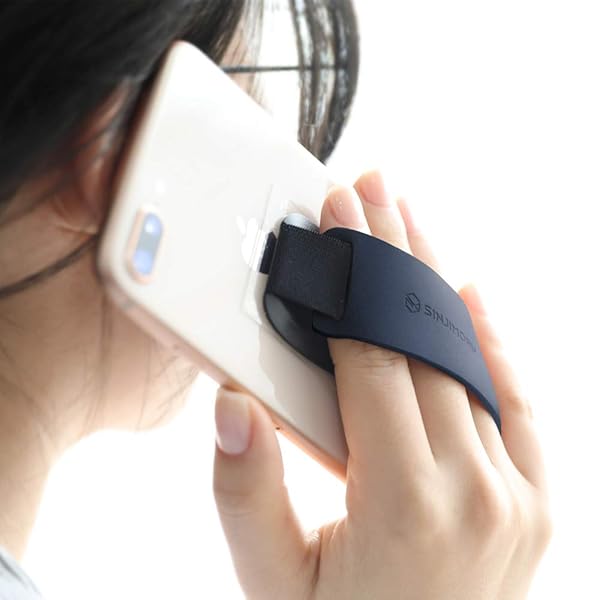 Sinjimoru Sinjimoru Phone Grip with Silicone Band - Comfortable One-Hand Holder & Kickstand for iPhone, Android, Tablets & eReaders - View 5 of 9