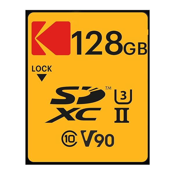KODAK Buy Kodak 128GB UHS-II U3 V90 Ultra Pro SDXC Card - 3000MB/s Read & 270MB/s Write Speed for Fast Storage - View 4 of 6
