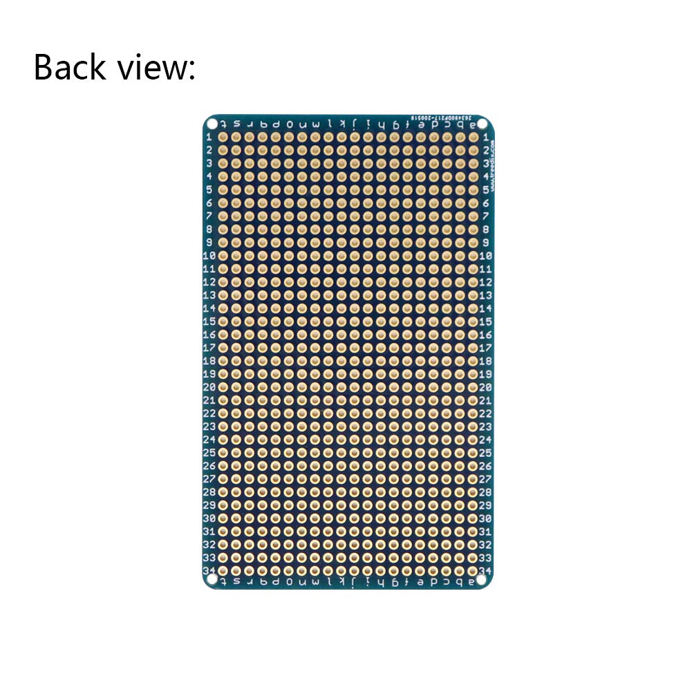 Treedix Treedix 4 pcs Solderable BreadBoard Universal PCB Prototype Shield Double Sided Gold Plated Holes for Arduino Raspberry Pi Prototyping - View 3 of 6