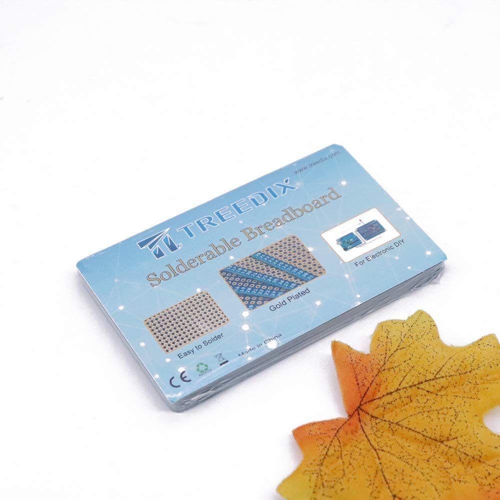 Treedix Treedix 4 pcs Solderable BreadBoard Universal PCB Prototype Shield Double Sided Gold Plated Holes for Arduino Raspberry Pi Prototyping - View 5 of 6