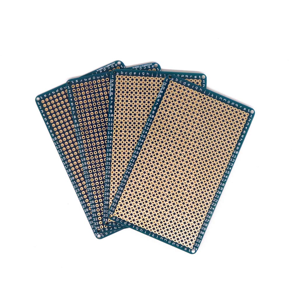 Treedix Treedix 4 pcs Solderable BreadBoard Universal PCB Prototype Shield Double Sided Gold Plated Holes for Arduino Raspberry Pi Prototyping - View 6 of 6