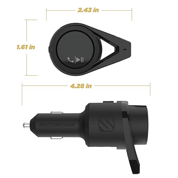 Scosche Scosche BTFM5 Bluetooth Car Kit: FM Transmitter & Dual USB Charging for Hands-Free Driving - View 7 of 7