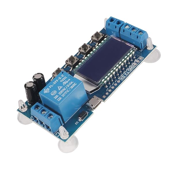 ACEIRMC ACEIRMC Time Delay Relay Module DC 5V 12V 24V with LCD Display and Micro USB Power Supply for Delay-off Cycle Timer 2pcs - View 5 of 7