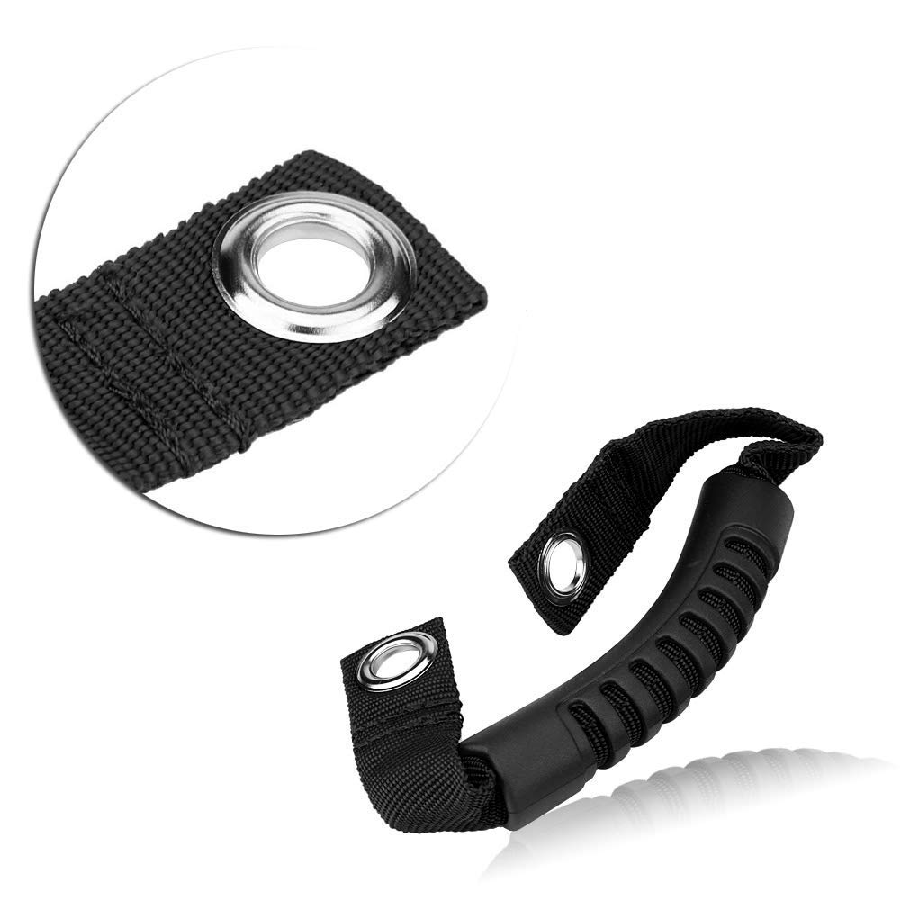 Aramox ARAMOX 2Pcs Car Rear Seat Back Grab Handle Set for 1995-2017 - Black Headrest Accessories - View 4 of 9