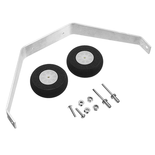 AONTOKY AONTOKY Aluminum Landing Gear Wheel Kit for RC Airplane Jet 25-40 Class DIY Parts