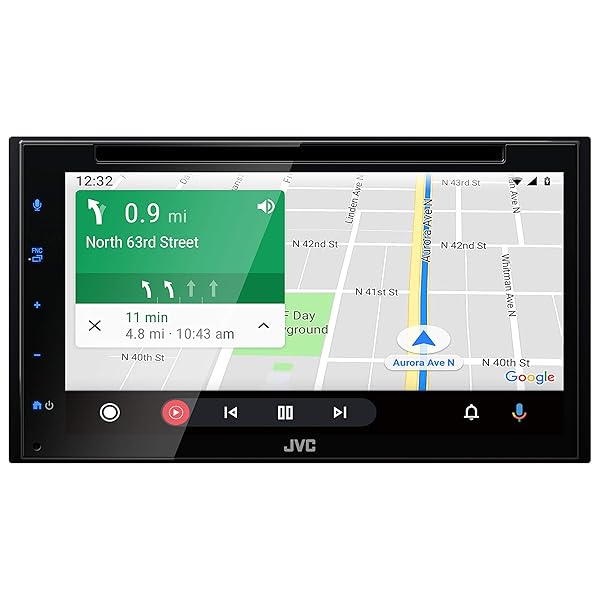 JVC "JVC KW-V660BT: 6.8" Apple CarPlay & Android Auto Double DIN DVD Player with Bluetooth & 13-Band EQ" - View 6 of 8