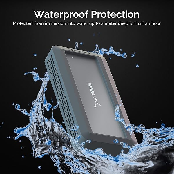 SABRENT SABRENT Rocket Nano 1TB USB 3.2 Waterproof SSD - Rugged Aluminum Design with Bumper Guard - View 8 of 10
