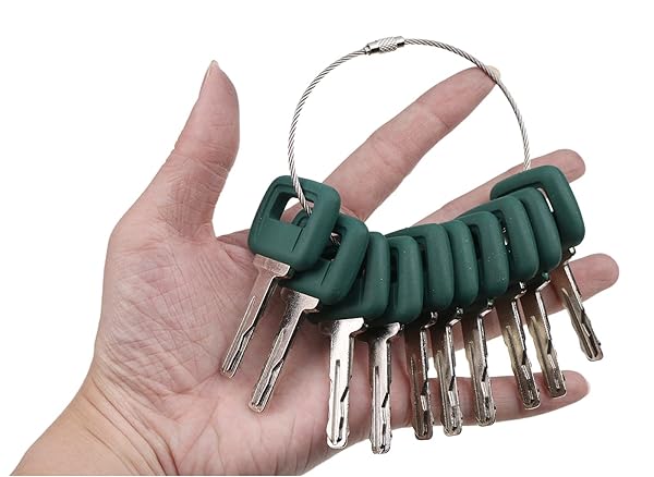Solarhome Solarhome 10PCS Ignition Keys 11039228 for Volvo Loader Haul Truck Heavy Equipment Laser Cut Quality Replacement Keys