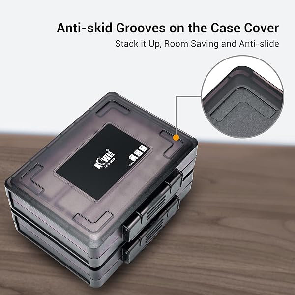KIWIFOTOS Kiwifotos 60-Slot SD Card Case: Water-Resistant, Anti-Shock Organizer for SD/SDHC/SDXC & CFexpress Type A Cards - View 7 of 11