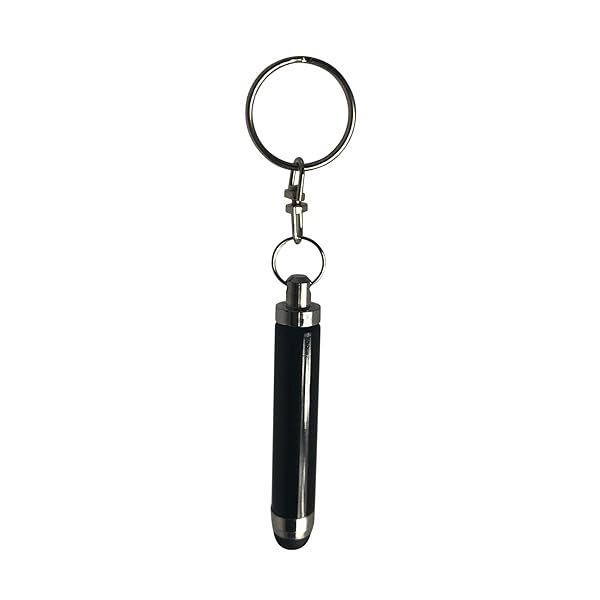 BoxWave BoxWave Stylus Pen for Amazon Fire HD 8 10th Gen 2020 Mini Capacitive Stylus with Keyring Loop Jet Black - View 3 of 7