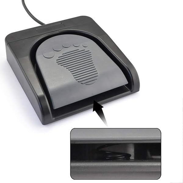 iKKEGOL iKKEGOL Upgraded USB Foot Pedal Switch Control for Customized Keyboard Mouse Game Action Black - View 7 of 10