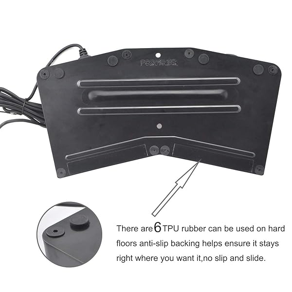 iKKEGOL iKKEGOL Upgraded USB Double Pedal Assembly Foot Switch Control for Video Game Customized PC Keyboard Mouse Multimedia Action Black - View 5 of 10