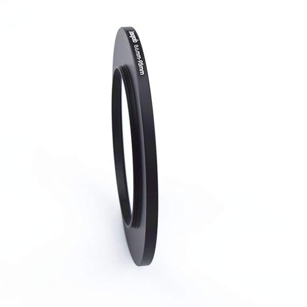 Amopofo 86mm-95mm Metal Ring/86mm to 95mm Step-Up Ring for Filters,Made of CNC Machined with Matte Black Electroplated Finish,Compatible with All 86mm Camera Lenses & 95mm Accessories - View 4 of 7