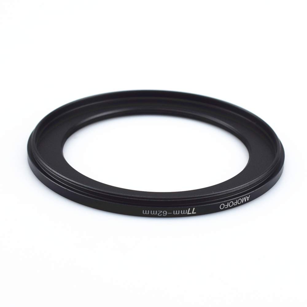 Amopofo 77mm to 62mm Step Down Ring Adapter for UV, ND, CPL Filters - Compatible with All 77mm Lenses & 62mm Accessories - View 6 of 9