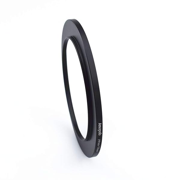 Amopofo 77mm-105mm Metal Ring/77mm to 105mm Step Up Ring for Filters,Made of CNC Machined with Matte Black Electroplated Finish,Compatible with All 77mm Camera Lenses & 105mm Accessories - View 5 of 7