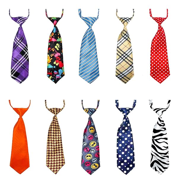 Segarty Segarty Adjustable Dog Ties for Large Dogs Bulk Bow Ties Necktie Grooming Accessories for Holidays Weddings Birthdays and Cosplay