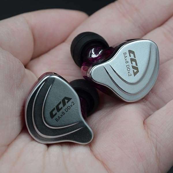 CCA CCA C10 In-Ear Monitor Headphones: 10 Hybrid Drivers, HiFi Sound, Detachable Cable for Musicians & Audiophiles - View 9 of 10