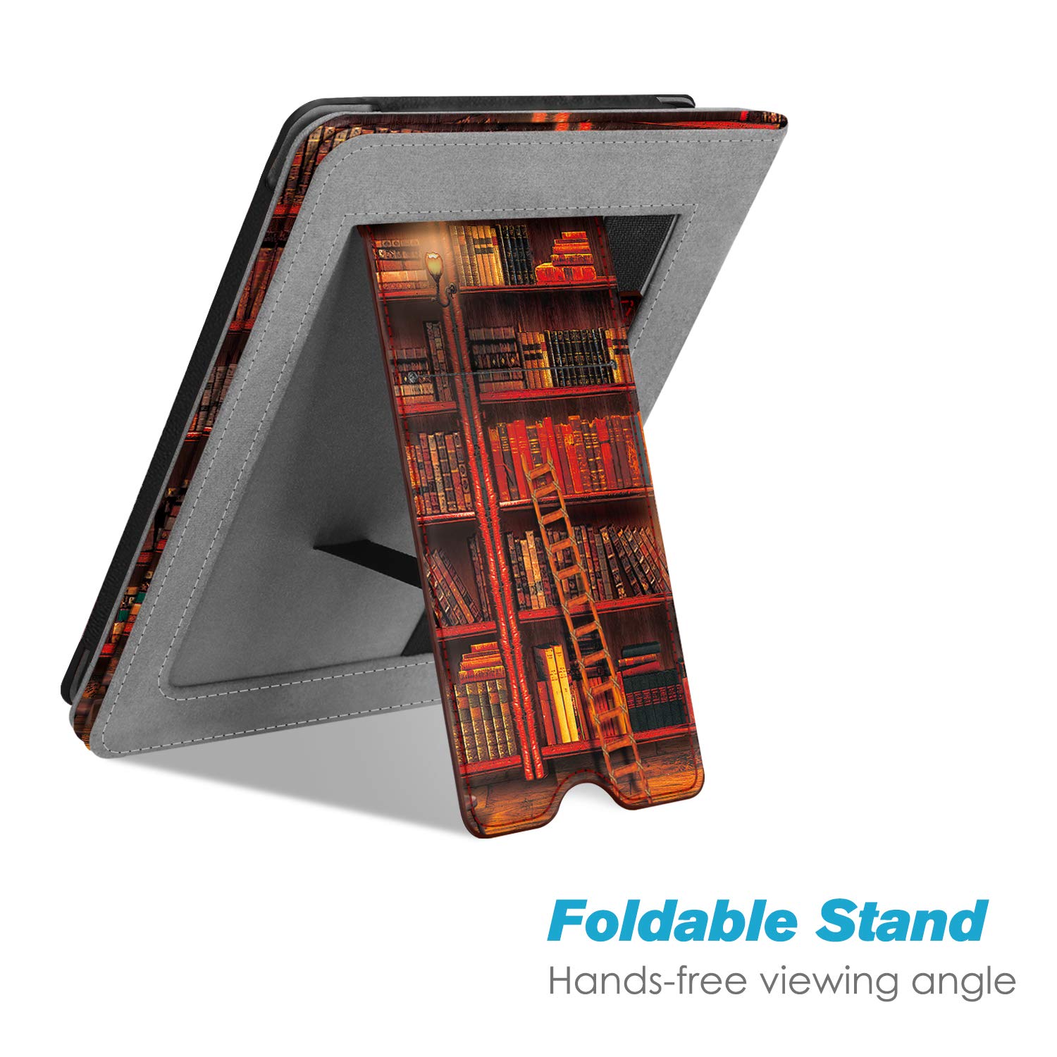Fintie Stand Case for 6 Inch Kindle Paperwhite Premium PU Leather Sleeve Cover with Card Slot and Hand Strap for 2018 and Earlier Generations - View 3 of 8