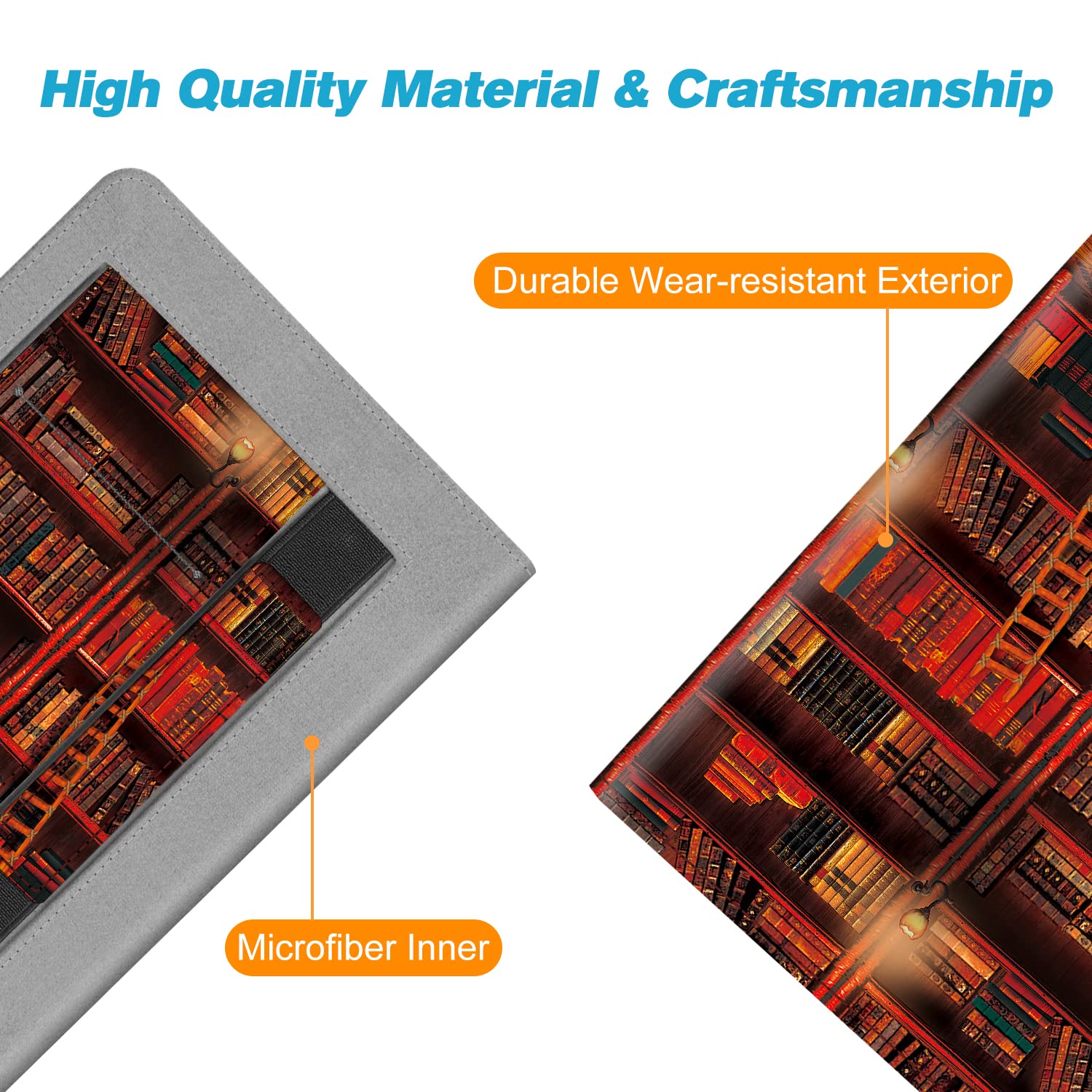 Fintie Stand Case for 6 Inch Kindle Paperwhite Premium PU Leather Sleeve Cover with Card Slot and Hand Strap for 2018 and Earlier Generations - View 8 of 8