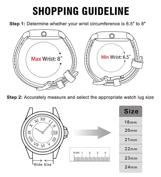 Ritche Ritche 18mm Leather Watch Band Classic Vintage Quick Release Saddle Brown Strap Perfect for Gifts and Stocking Stuffers for Men - View 7 of 8