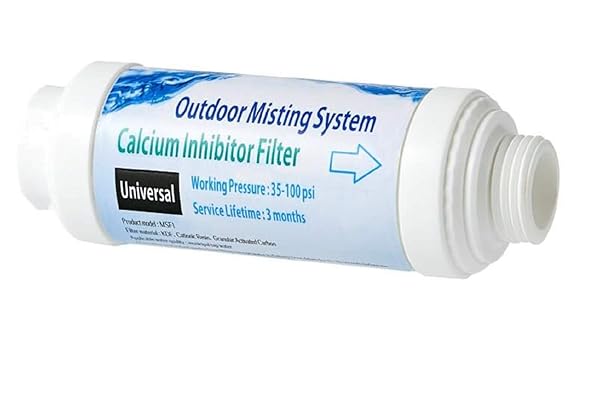 H&G lifestyles Upgrade Your Patio Misters: H&G Lifestyles Calcium Inhibitor Filter Reduces Hard Water Spots & Softens Water