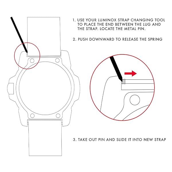 Luminox Luminox Genuine Watch Bands FNX220120QK 22mm Black Nylon Strap Replacement for Luminox Watches 0320 0330 with Steel Buckle - View 4 of 6