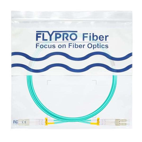 FLYPROFiber FLYPROFiber OM3 LC to LC Fiber Patch Cable 3M/10ft - 10GB Multimode Duplex 50/125um Options 0.2m-200m LSZH - View 9 of 9