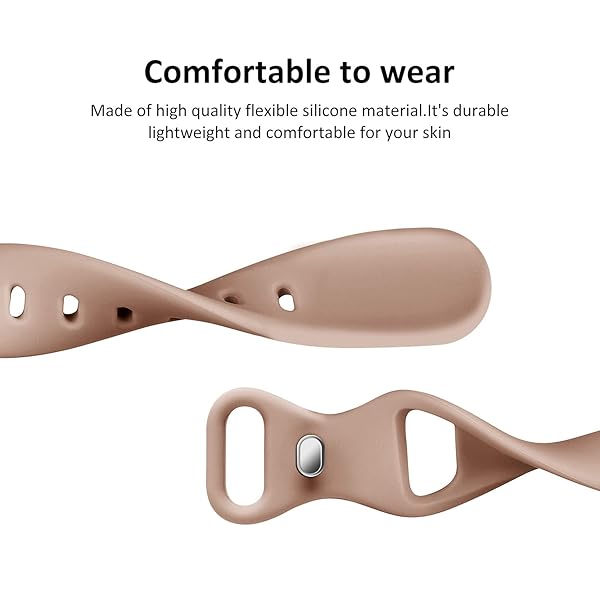 Acrbiutu Acrbiutu Thin Slim Band for Apple Watch 38mm to 49mm Replacement Silicone Sport Strap for iWatch Series 1 to 10 Milk Tea Color - View 5 of 8