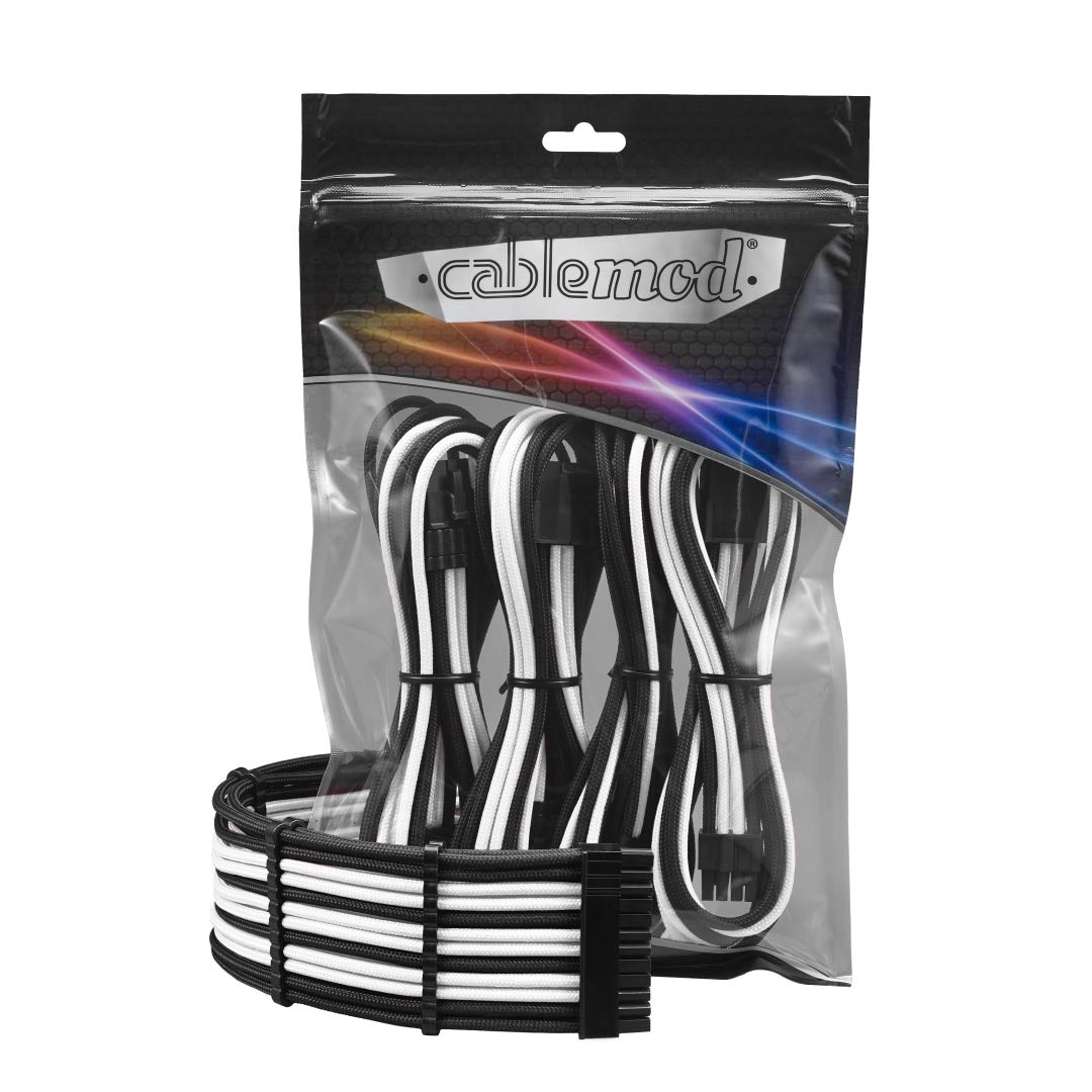 CableMod CableMod 8+8 Series Pro ModFlex White Sleeved Cable Extension Kit for Enhanced PC Aesthetics and Performance - View 4 of 8