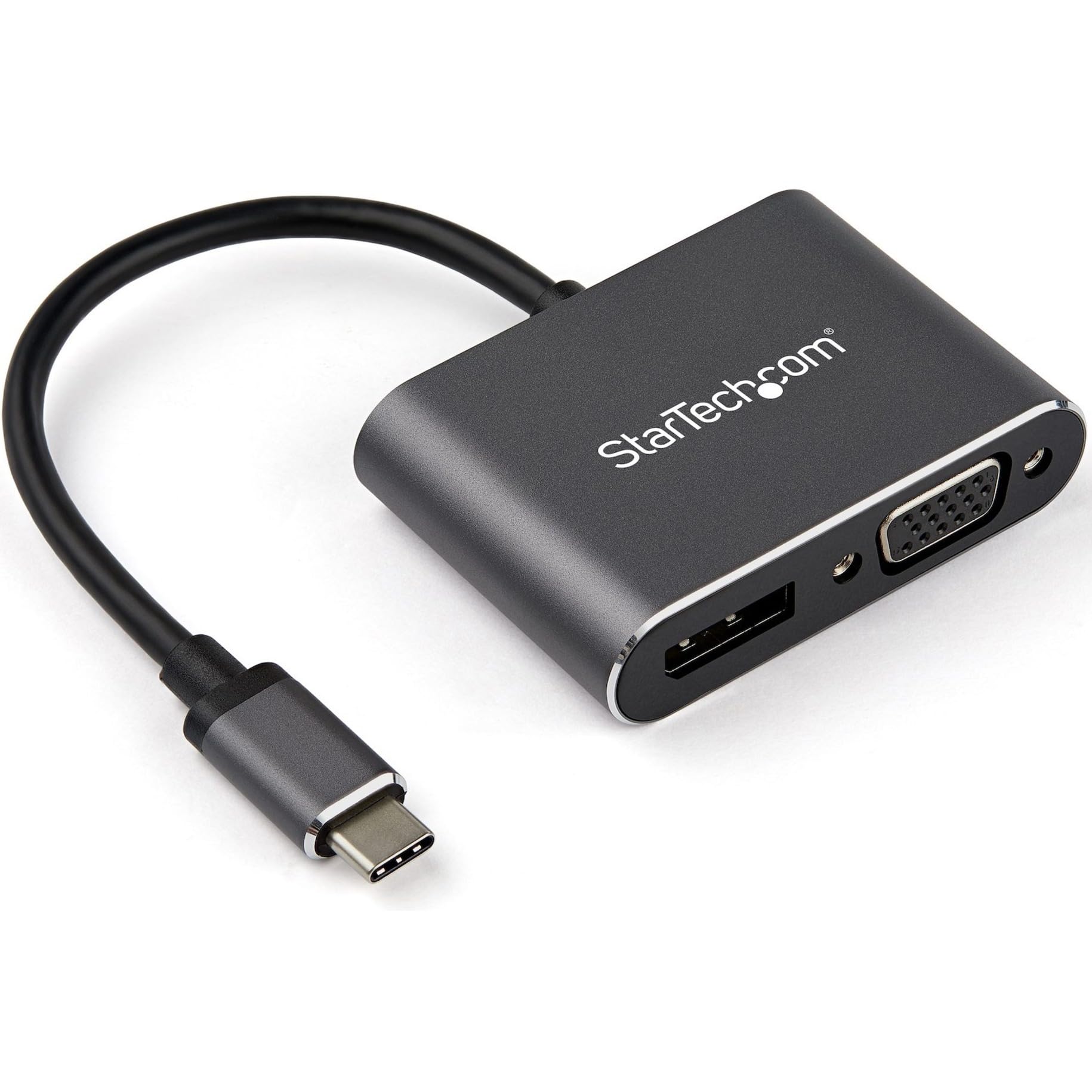 StarTech USB C Multiport Video Adapter 4K 60Hz DisplayPort 1080p VGA Monitor Adapter Thunderbolt 3 Compatible