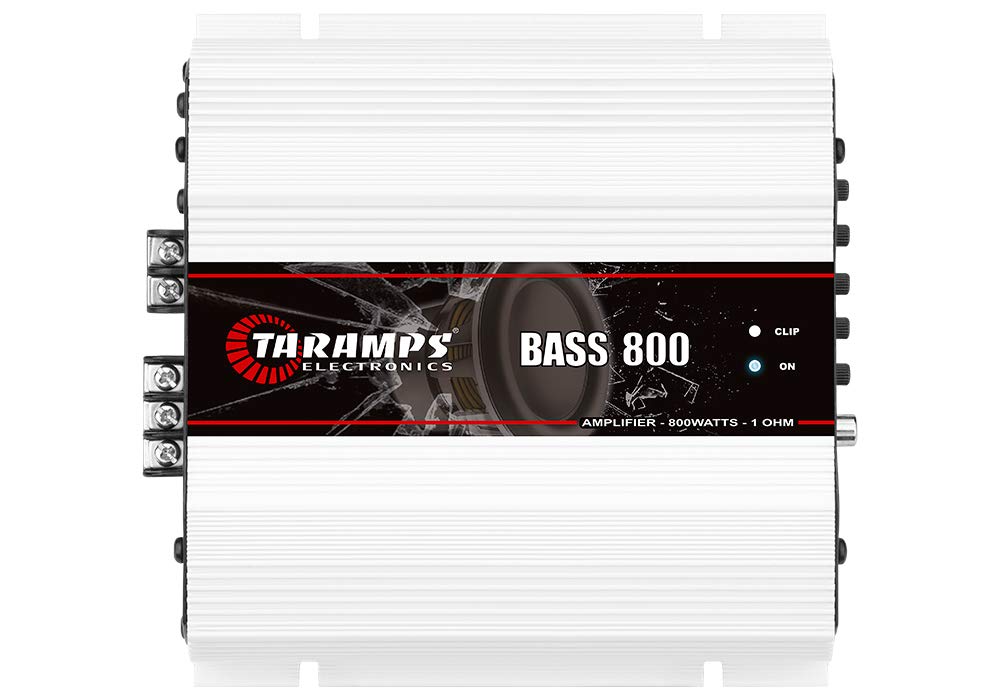 Taramps Bass 800 Monoblock Amplifier 800 Watts RMS 1 Ohm Ideal for Subwoofer Car Audio RCA High Level Input Full Range Performance - View 4 of 9