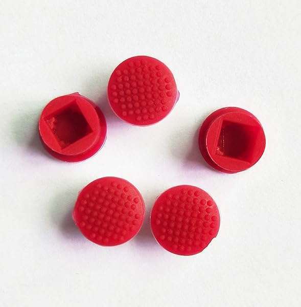 nbparts 5 PCS TrackPoint Keyboard Mouse Red Caps for IBM Lenovo ThinkPad - Soft Dome Laptop Pointer