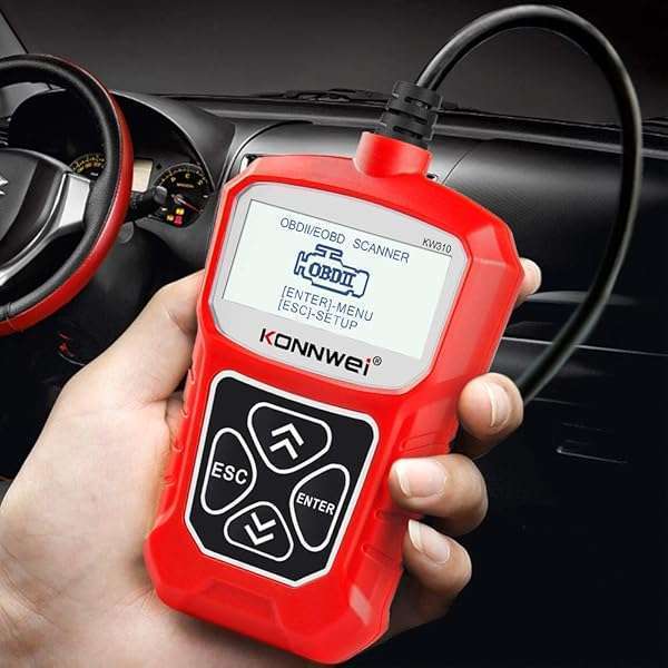 KONNWEI KONNWEI KW310 OBD2 Scanner: Full OBDII Functions & 10 Modes for 1996+ Cars - Reliable Engine Fault Code Reader - View 9 of 10