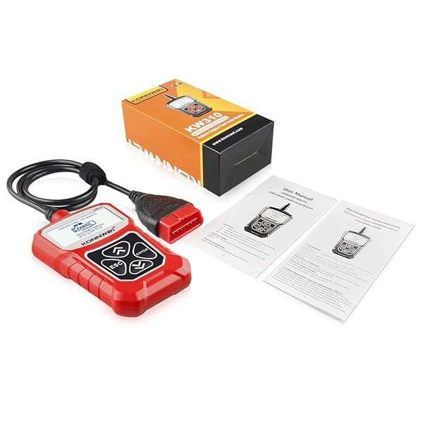 KONNWEI KONNWEI KW310 OBD2 Scanner: Full OBDII Functions & 10 Modes for 1996+ Cars - Reliable Engine Fault Code Reader - View 10 of 10