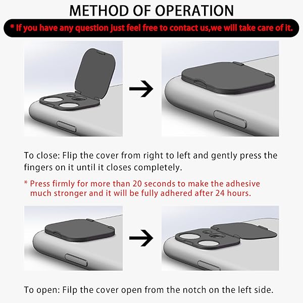 EYSOFT EYSOFT Phone Camera Lens Cover for iPhone 11 Privacy Protection Strong Adhesive 2 Pack - View 3 of 8