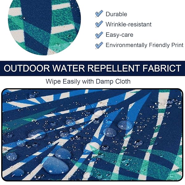 NettyPro NettyPro Waterproof Outdoor Cushion Cover 4 Pack for Patio Chair Seat 20 x 18 x 4 Inch - View 3 of 10