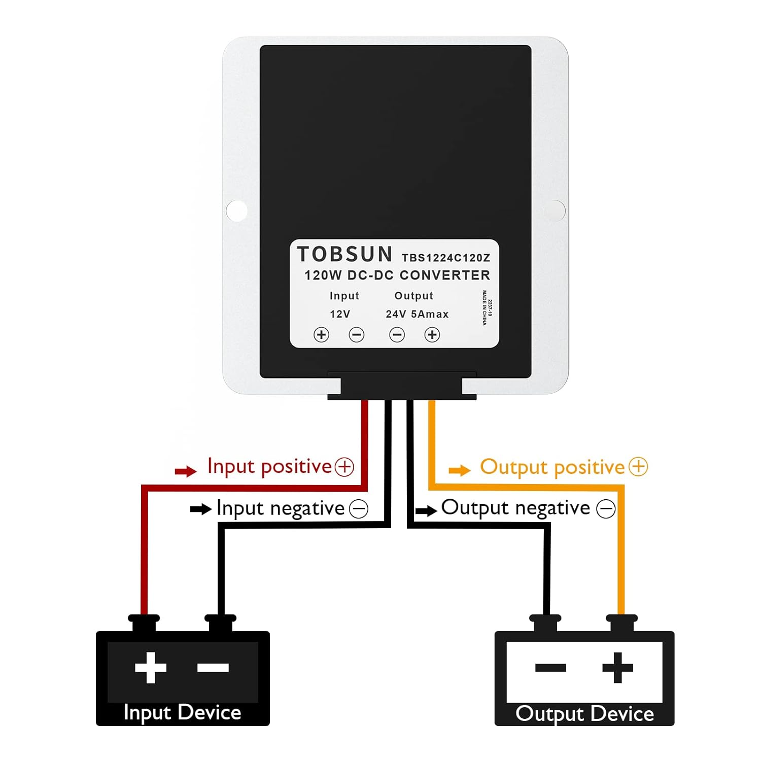 SUPERNIGHT SUPERNIGHT DC 12V to 19V 5A Boost Converter Waterproof Voltage Regulator for Golf Cart and LED Strip Light - View 3 of 7