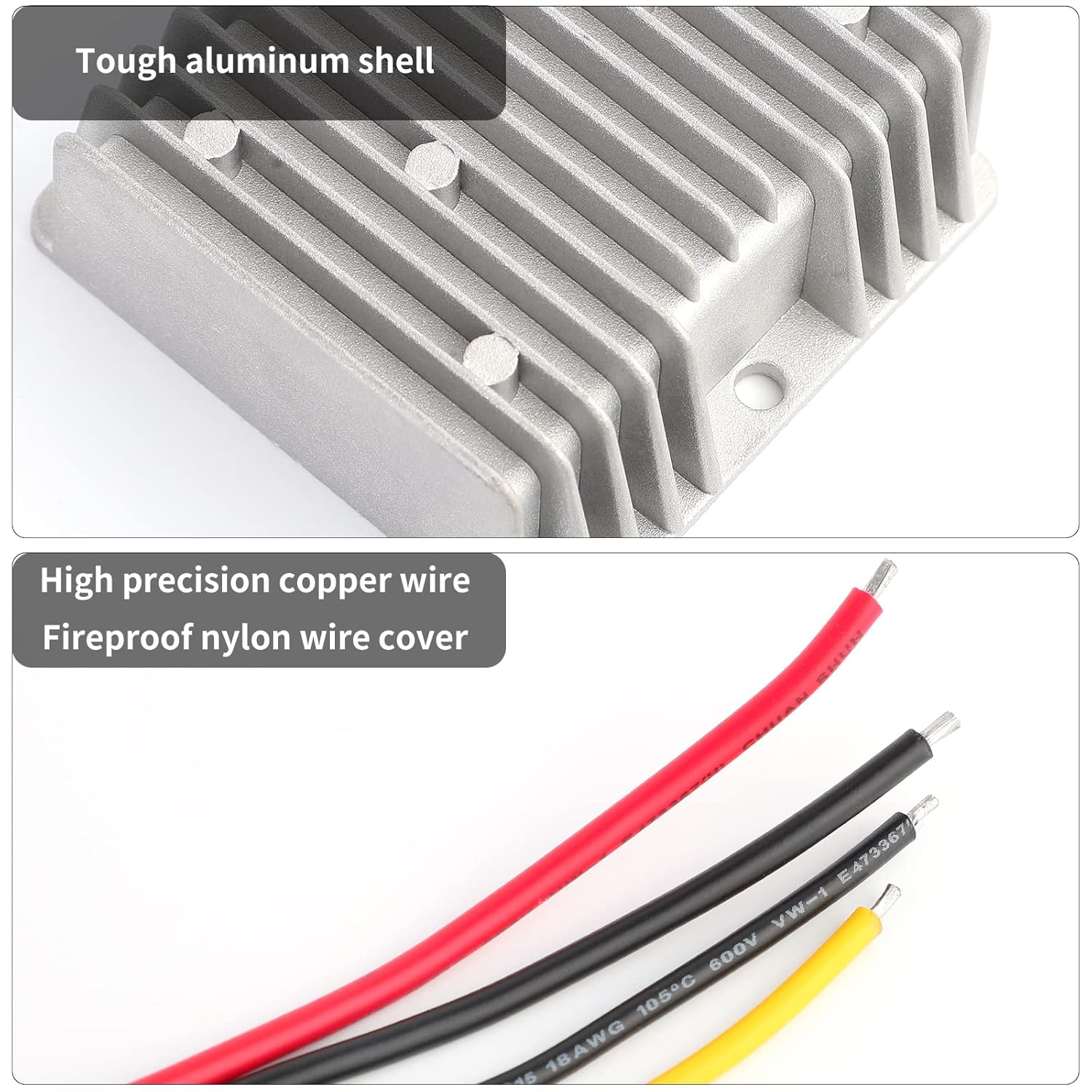 SUPERNIGHT SUPERNIGHT DC 12V to 19V 5A Boost Converter Waterproof Voltage Regulator for Golf Cart and LED Strip Light - View 4 of 7