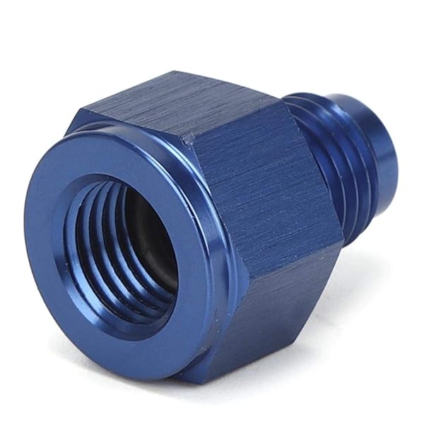 Premium Metal 4AN Inline Oil Inlet Restrictor Straight Fitting 4AN Male to 4AN Female 0.035in for Optimal Engine Performance