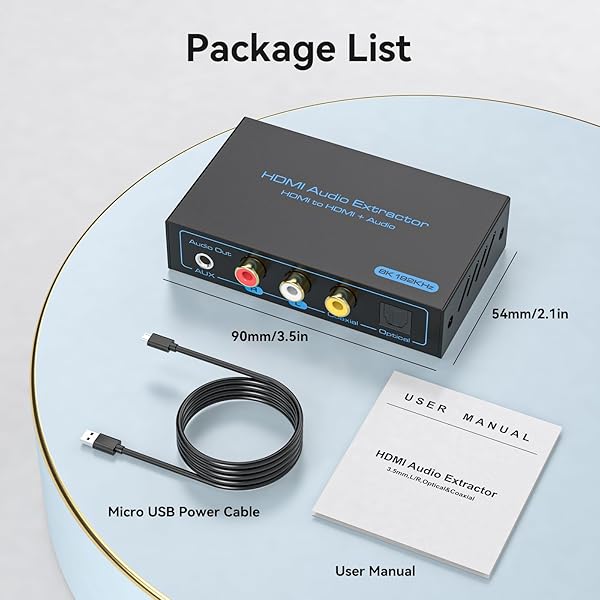 VPFET VPFET 8K HDMI 2.1 Audio Extractor: 4K@120Hz Converter for PS4, PS5, Xbox - Supports DTS 5.1 & PCM Audio - View 8 of 8