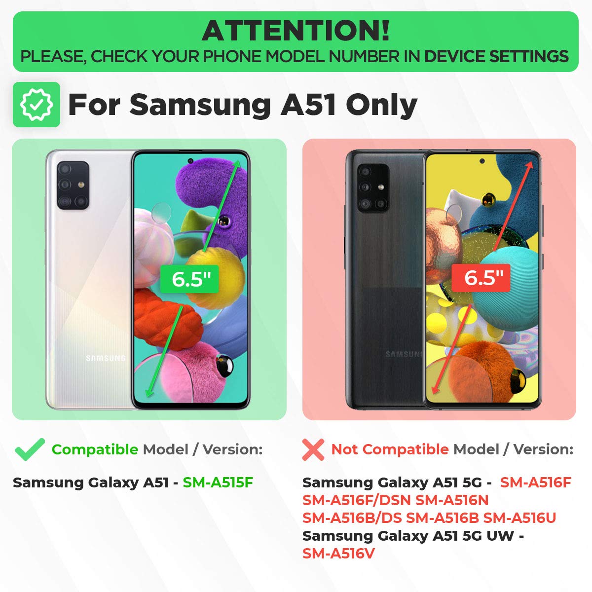 Samsung Galaxy A51 Case with Belt Clip Holster and Kickstand Black Cover for Ultimate Protection and Convenience - View 2 of 6