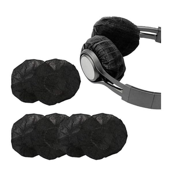 Saidbuds Saidbuds 100 Pcs Disposable Sanitary Headphone Ear Covers Non-Woven Hygienic Earmuff Covers for On Ear Headphones Black - View 4 of 6